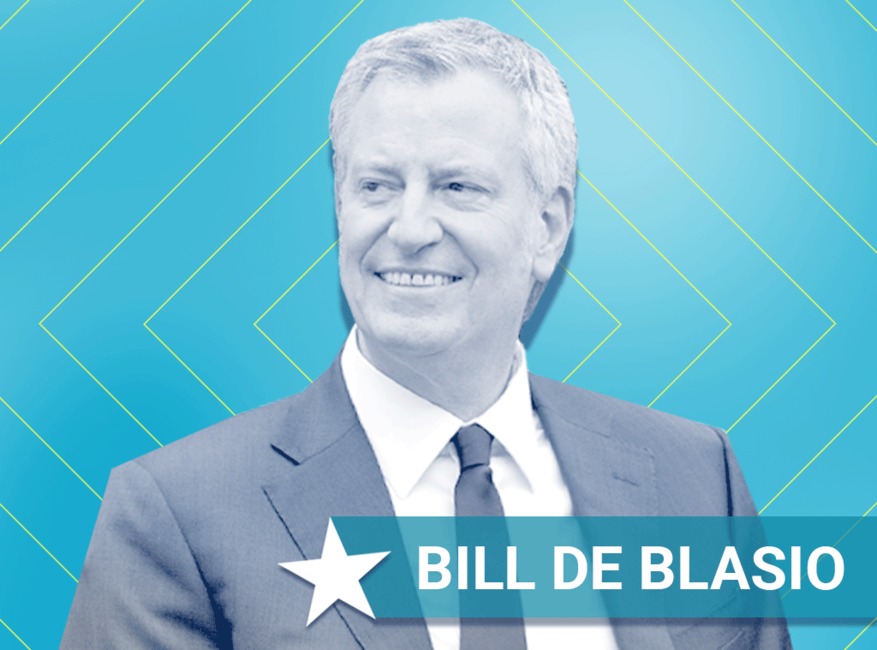 Bill de Blasio, Democratic Candidate Pop Culture Survey